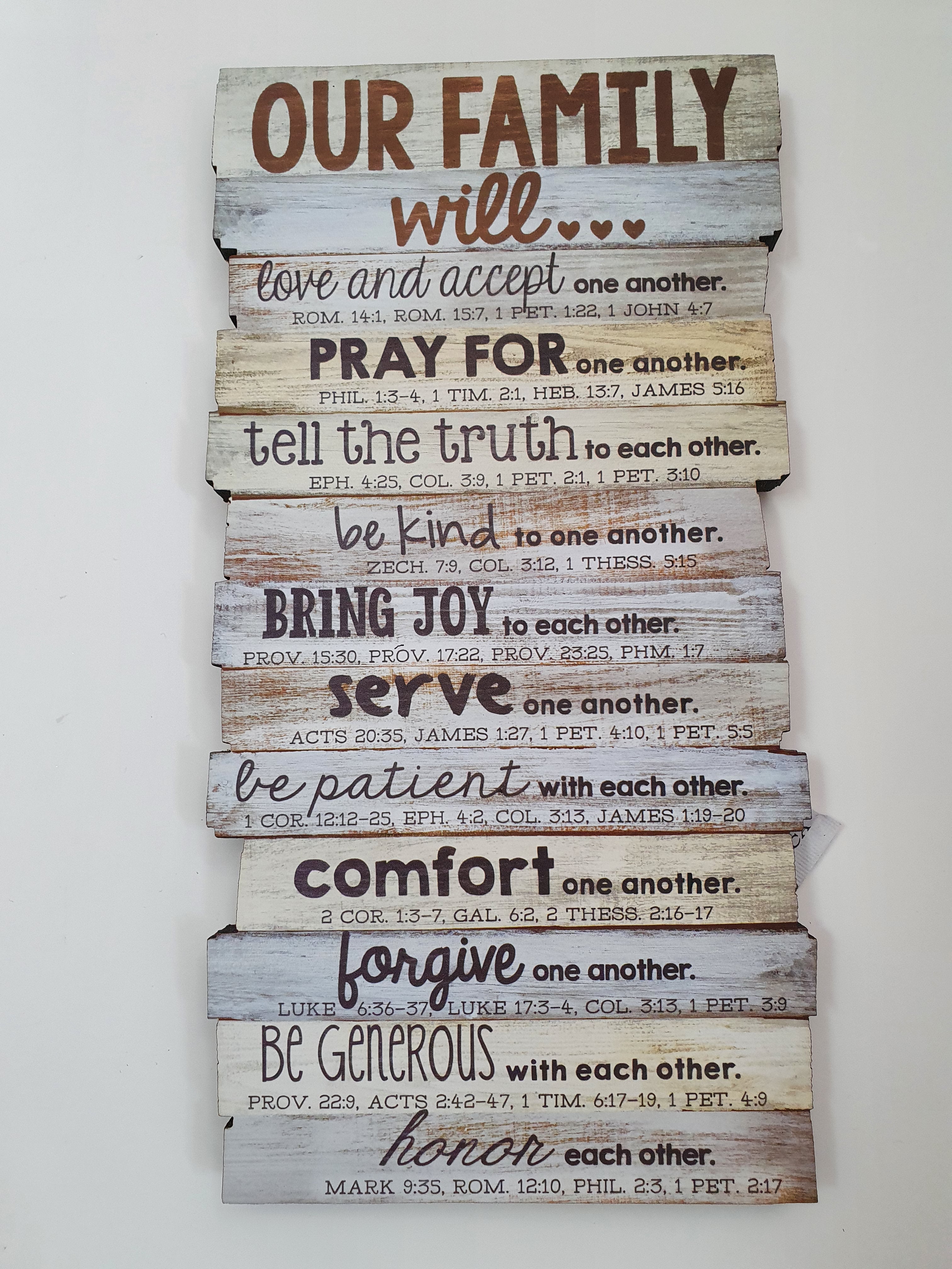 Our Family Wall Plaque Jacobs Well