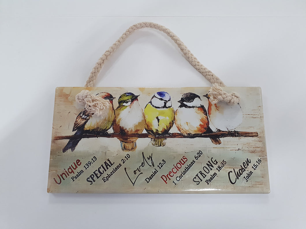 Plaque: Birds - Unique, Special